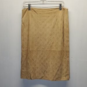 Womens Worth Suede Leather Skirt Size 12